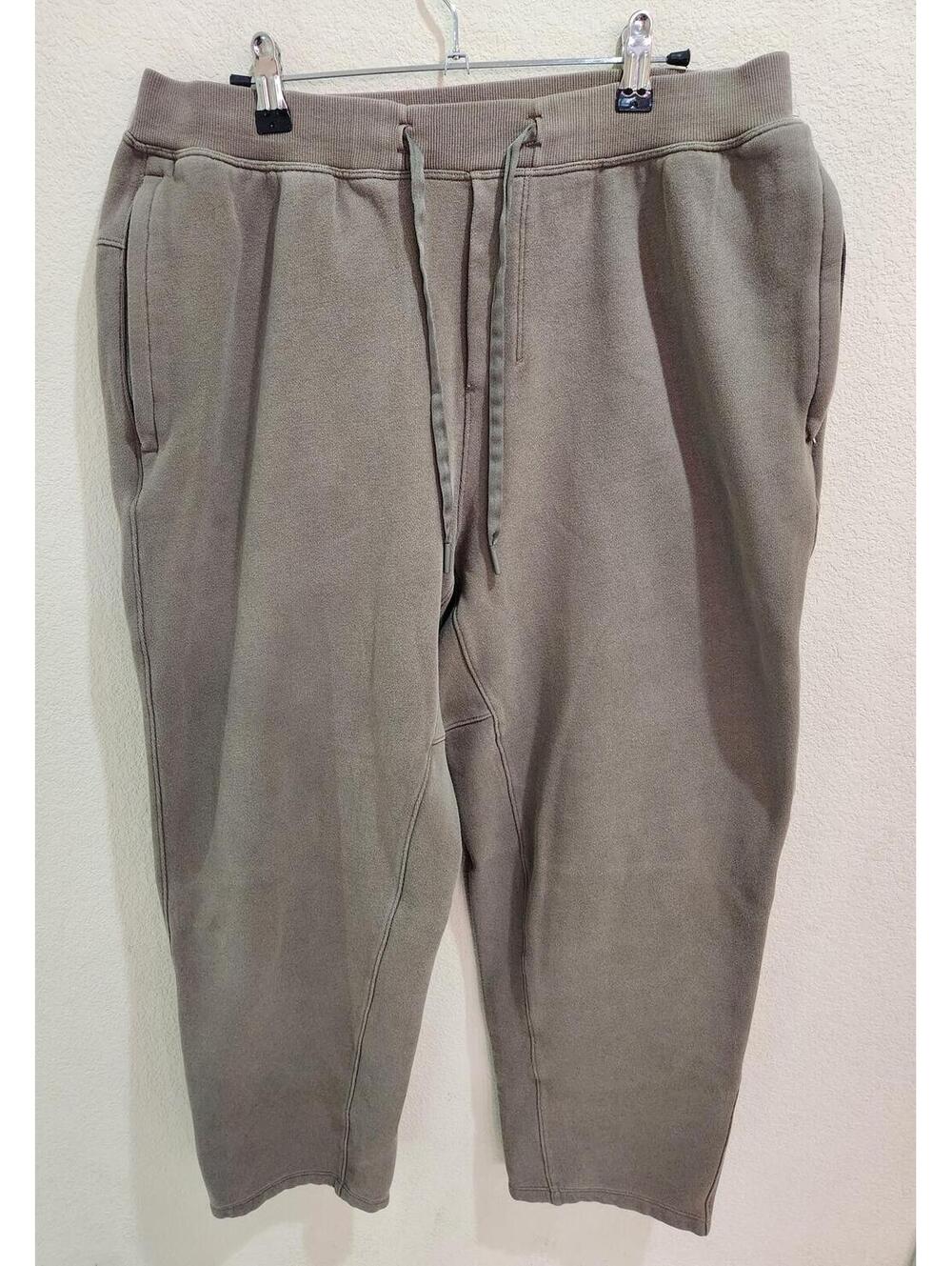 Lululemon Steady State Jogger Men's Medium Khaki Drawstring Athleisure LM5ARSS